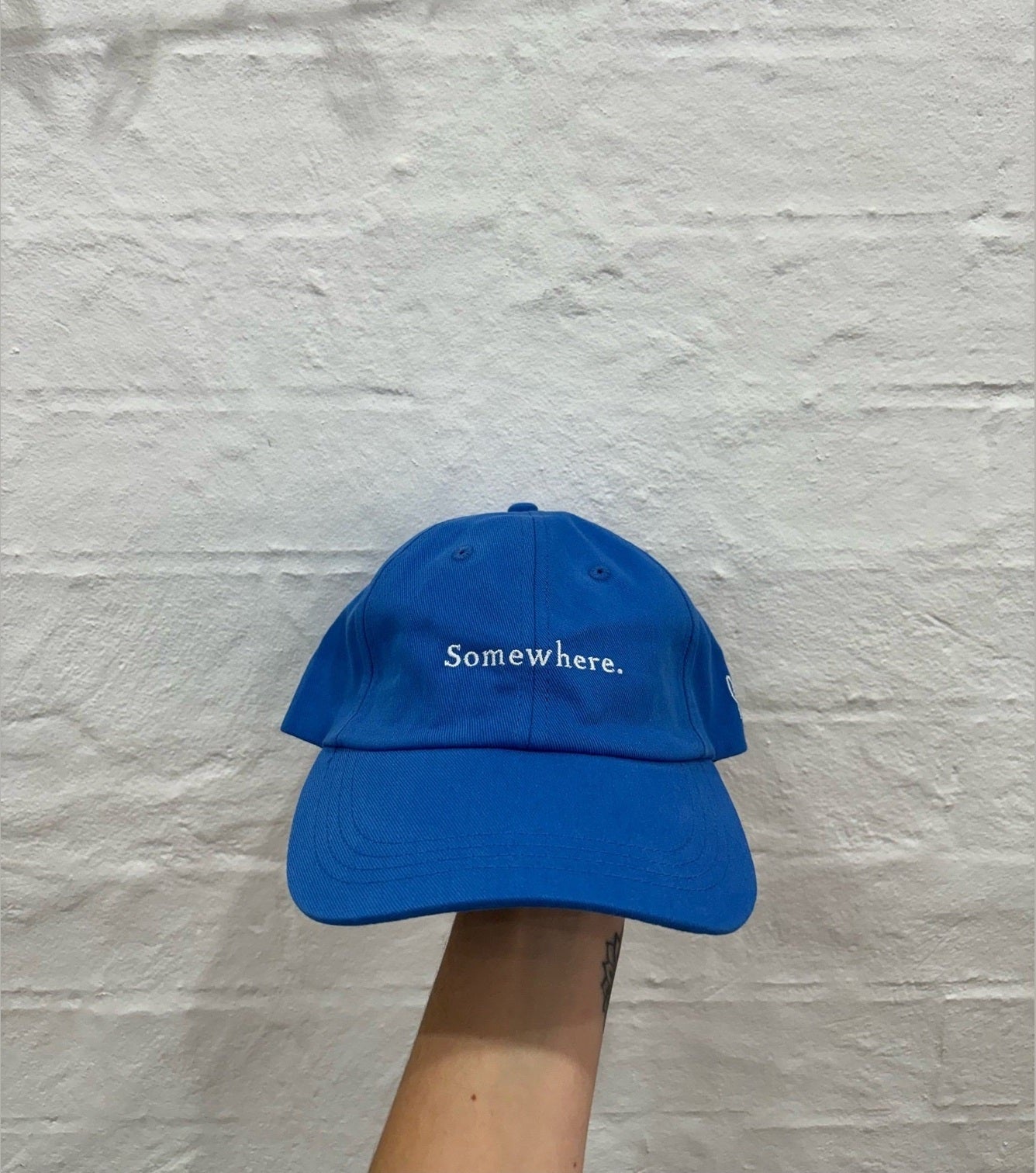 Somewhere dad cap - Azure