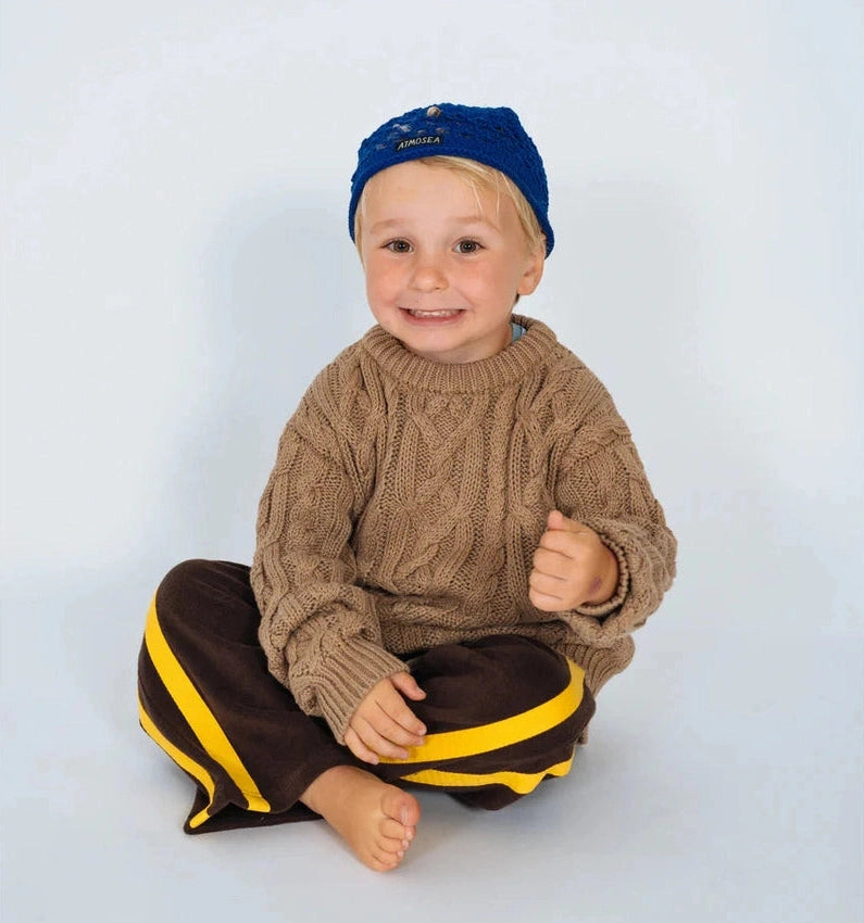 ATMOSEA kids cable knit - mocha