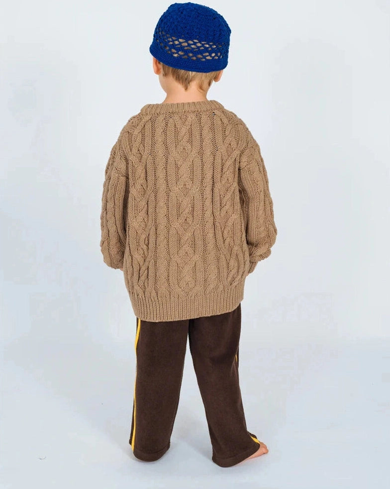 ATMOSEA kids cable knit - mocha