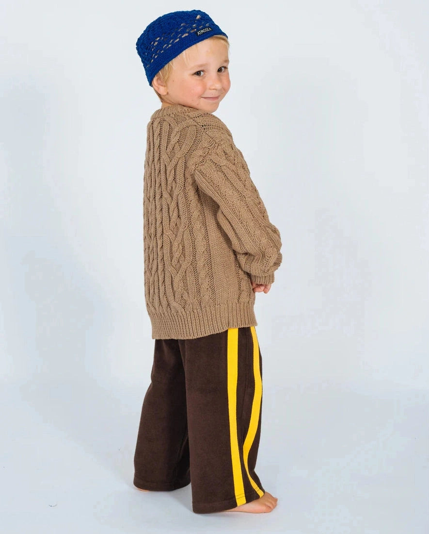 ATMOSEA kids cable knit - mocha