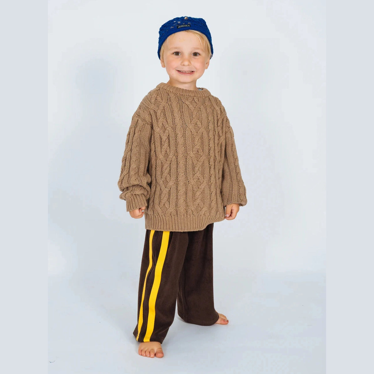 ATMOSEA kids cable knit - mocha