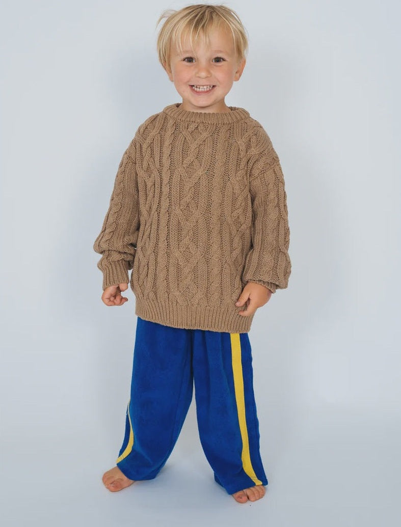 ATMOSEA kids cable knit - mocha