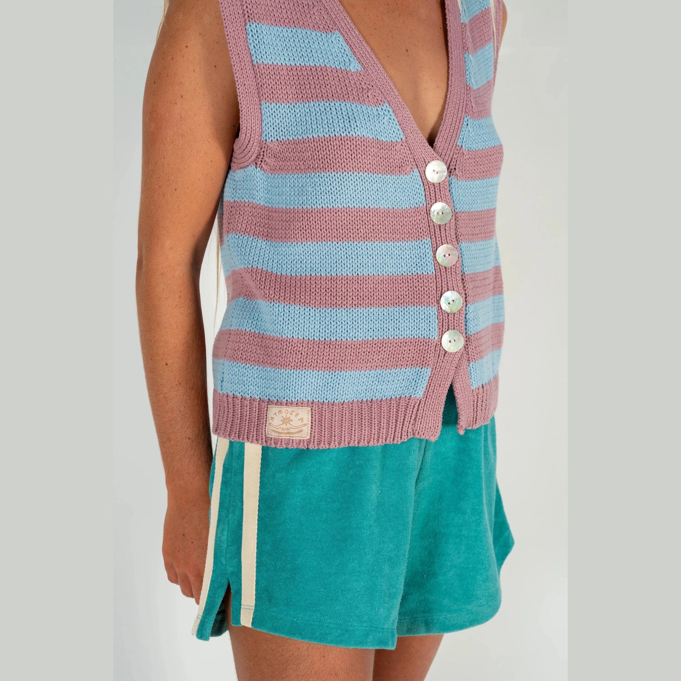ATMOSEA Knit vest - Candy stripe