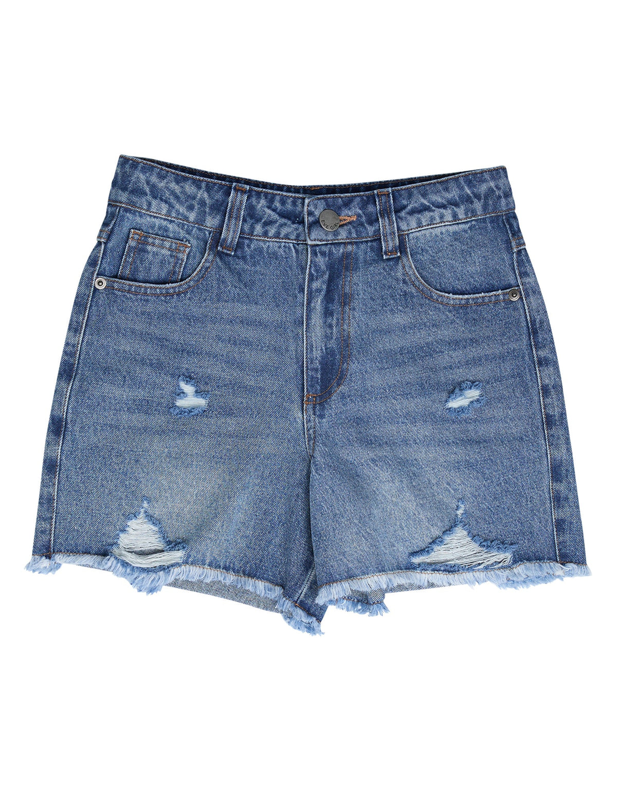 Eve Girl - LEXI DENIM SHORT - Mid Blue