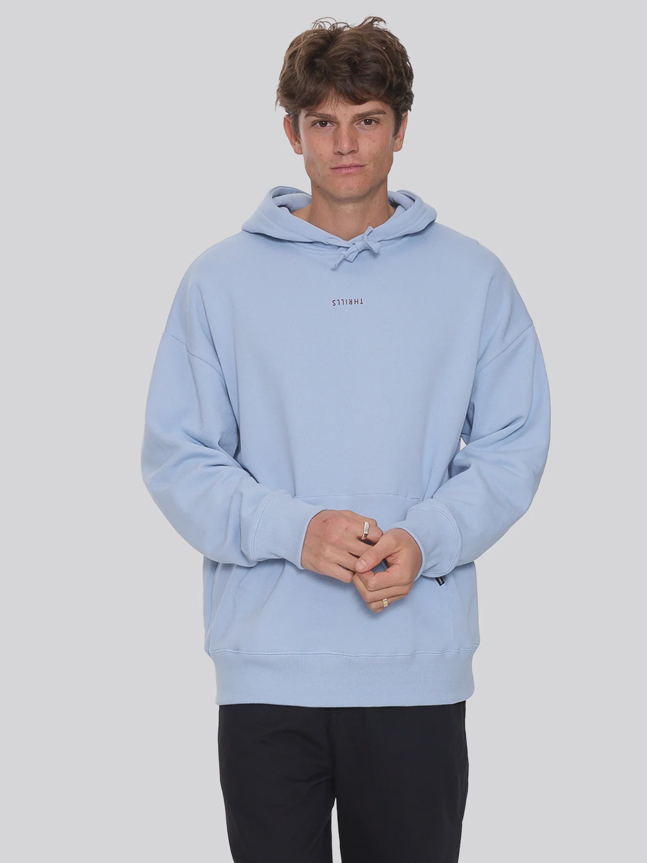 Thrills Minimal Thrills Slouch Pull On Hood - Placid Blue