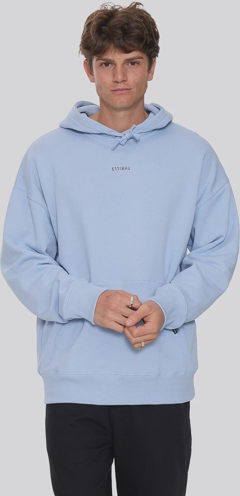 Thrills Minimal Thrills Slouch Pull On Hood - Placid Blue