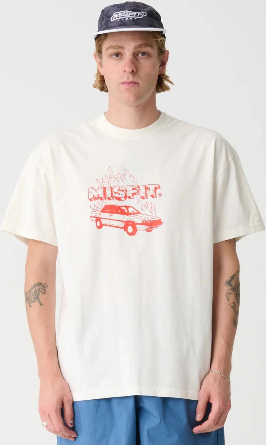 MISFIT Burning desire tee - Thrift white