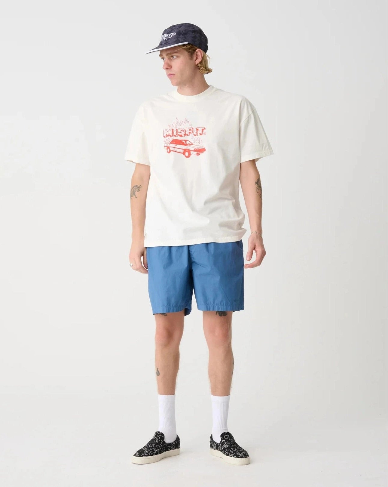MISFIT Burning desire tee - Thrift white