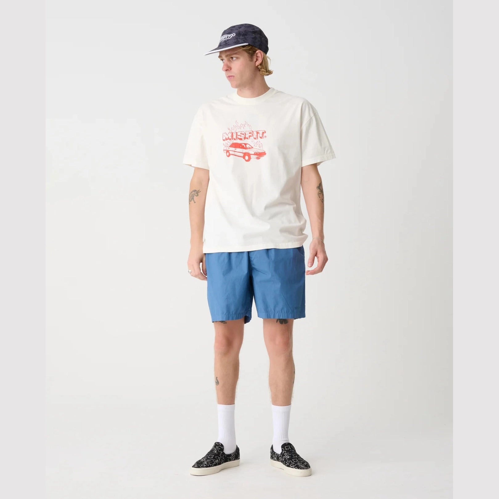 MISFIT Burning desire tee - Thrift white