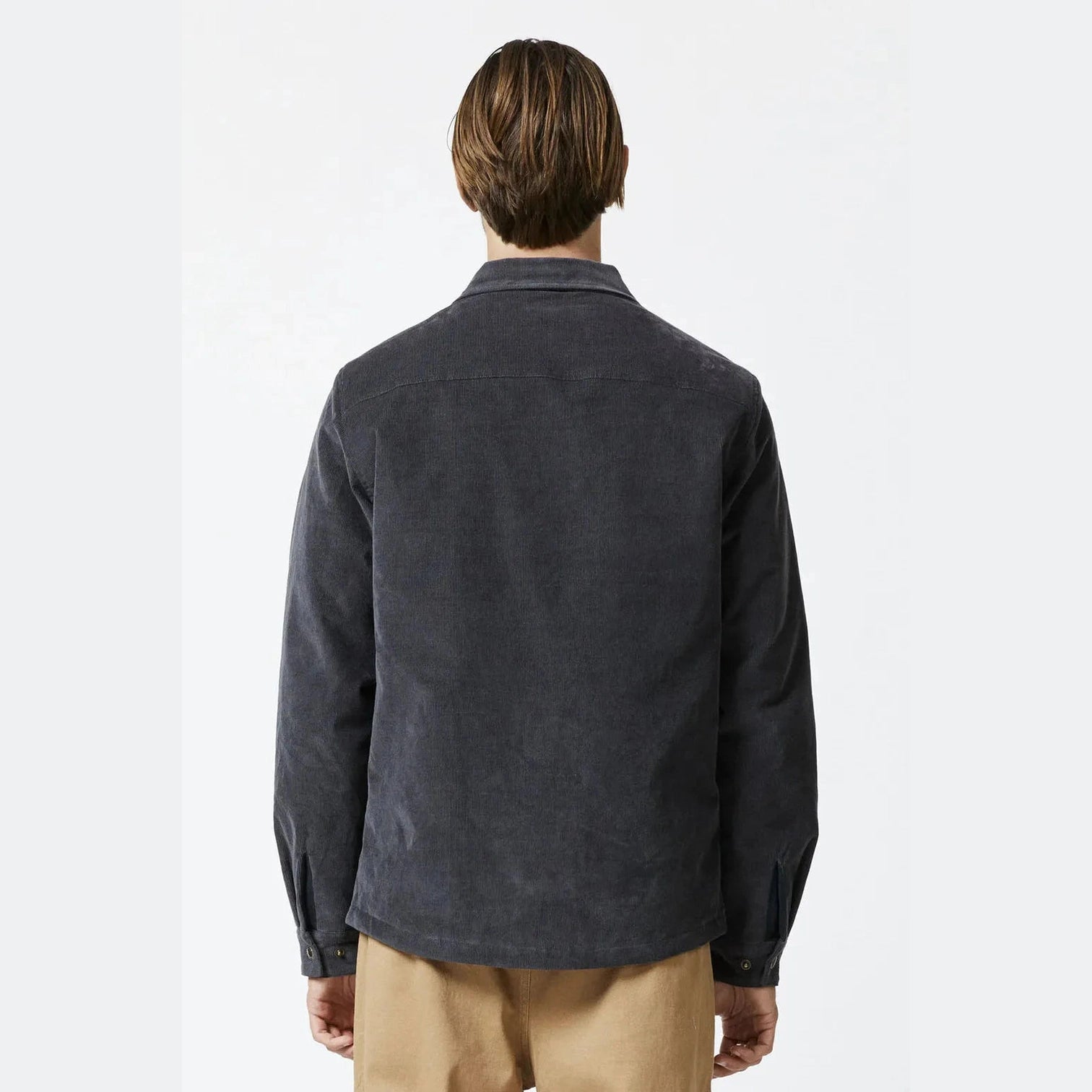 MR SIMPLE Quilted cord jakcet - Graphite