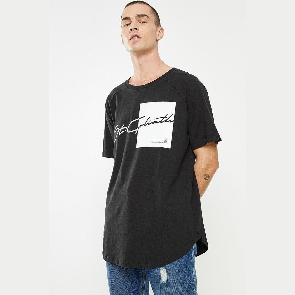 St goliath shadow s/s tee - black