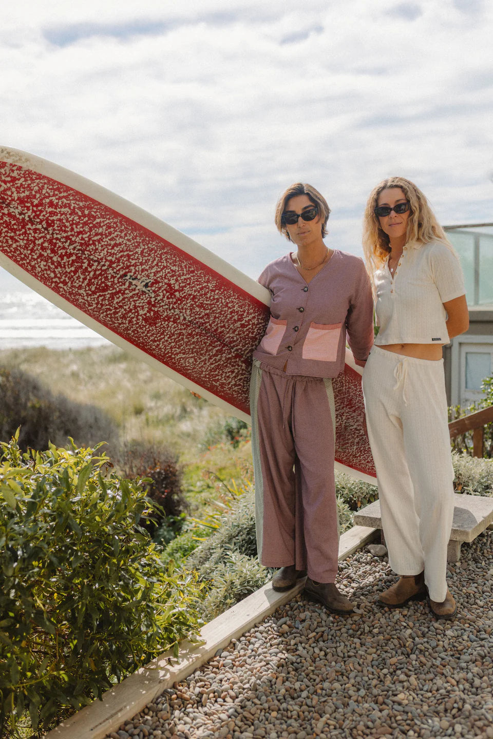 ATMOSEA Patchwork Pant in Hounds Tooth Combo