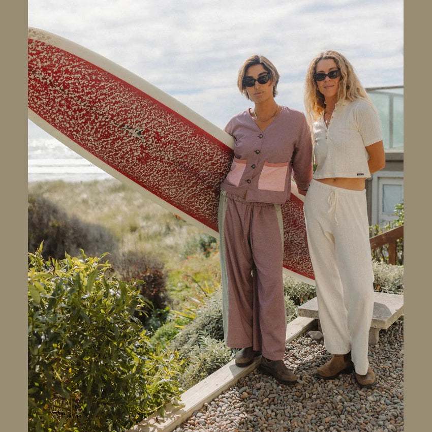 ATMOSEA Patchwork Pant in Hounds Tooth Combo