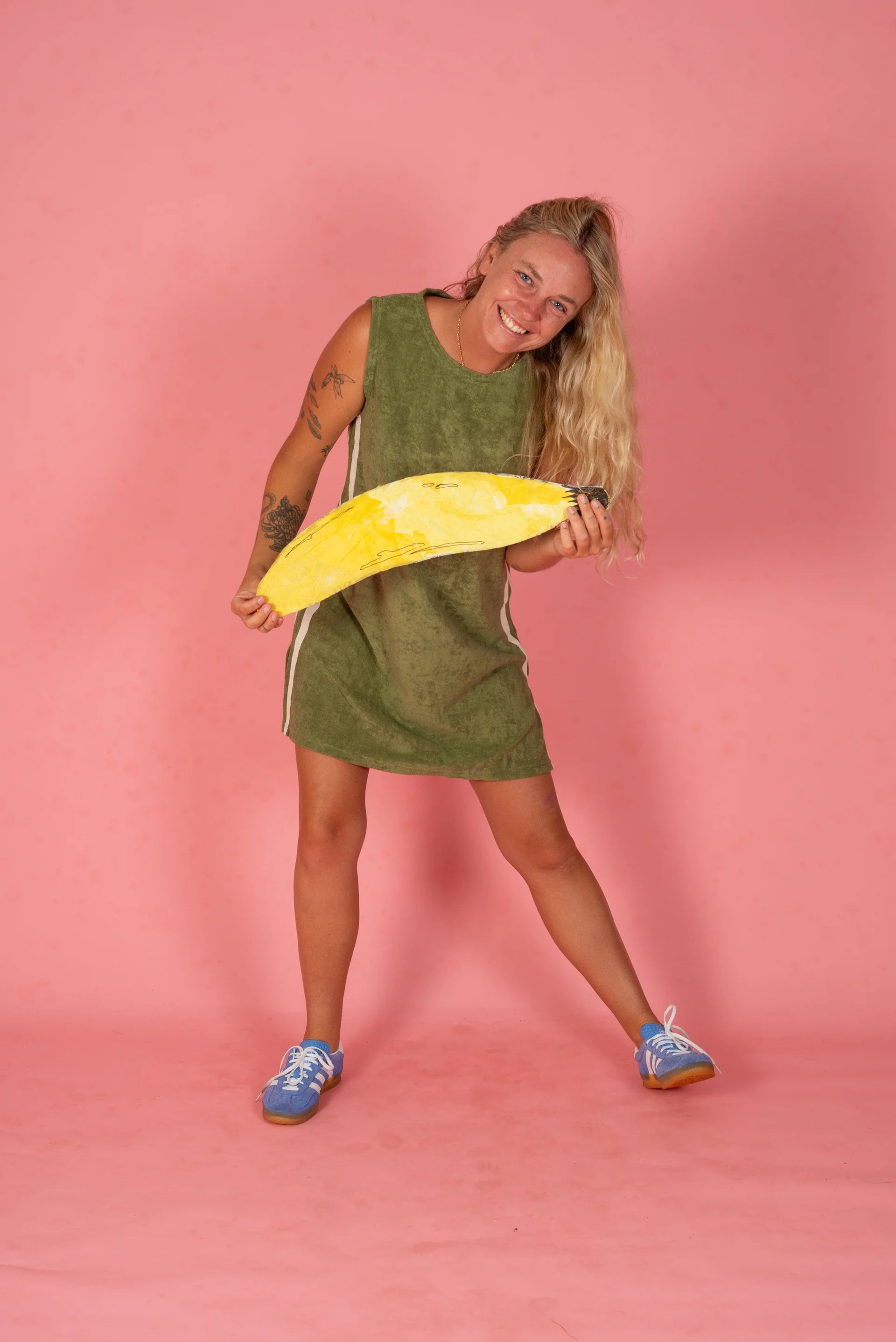 ATMOSEA Sporty Terry Dress - Olive