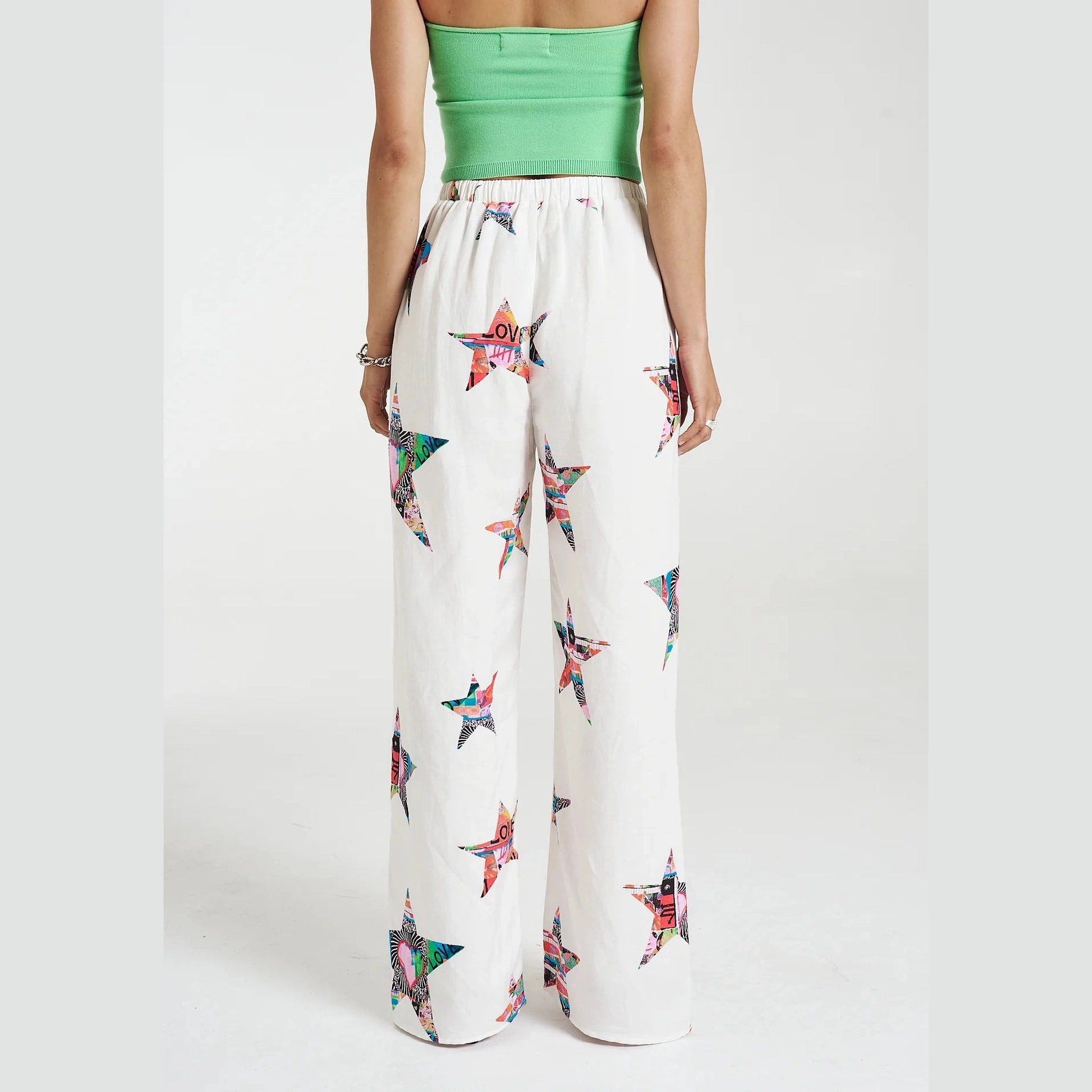 SUMMI SUMMI Elastic waist pants - Star x lovers