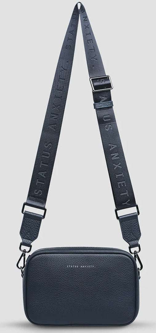 STATUS ANXIETY Plunder Bag With Webbed Strap - Midnight Blue