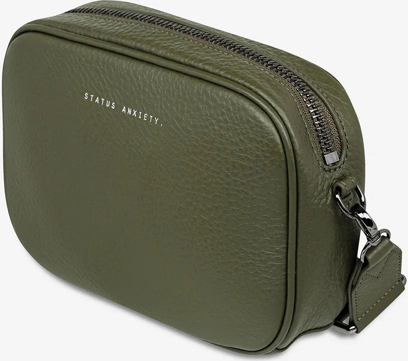 STATUS ANXIETY plunder bag with webbed strap - khaki