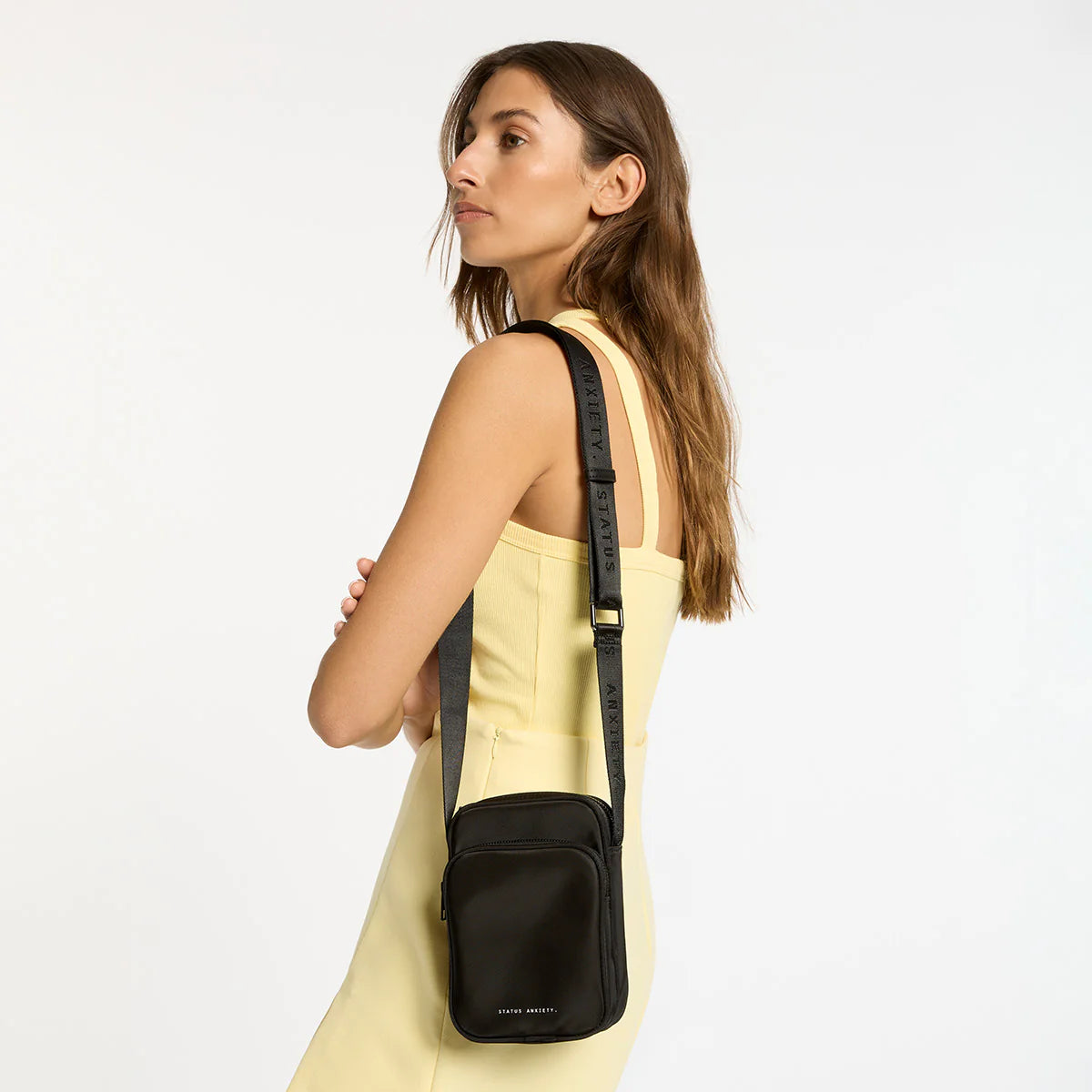 STATUS ANXIETY Winnie recycled bag - Black