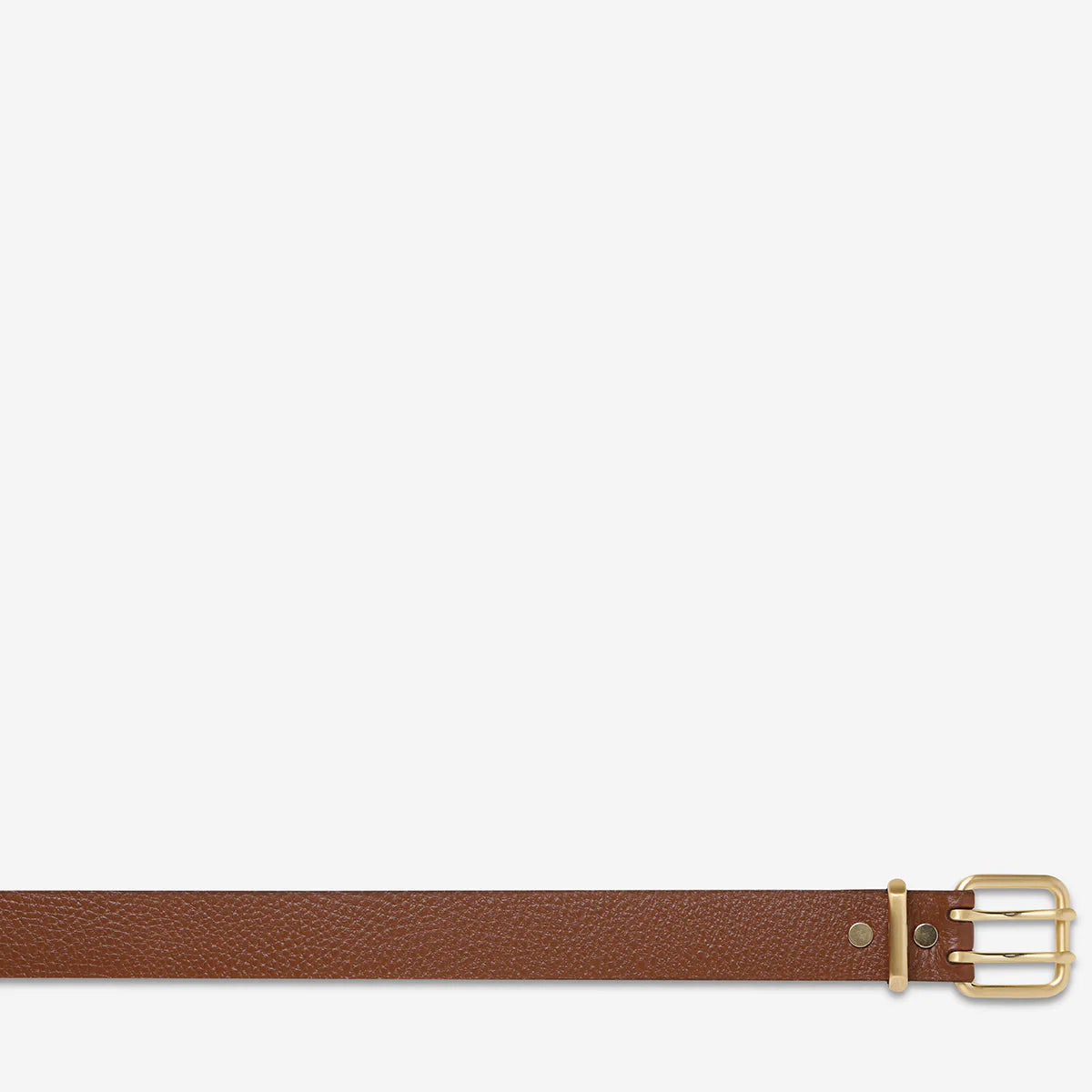 STATUS ANXIETY Barely Moving Belt - Tan/Gold