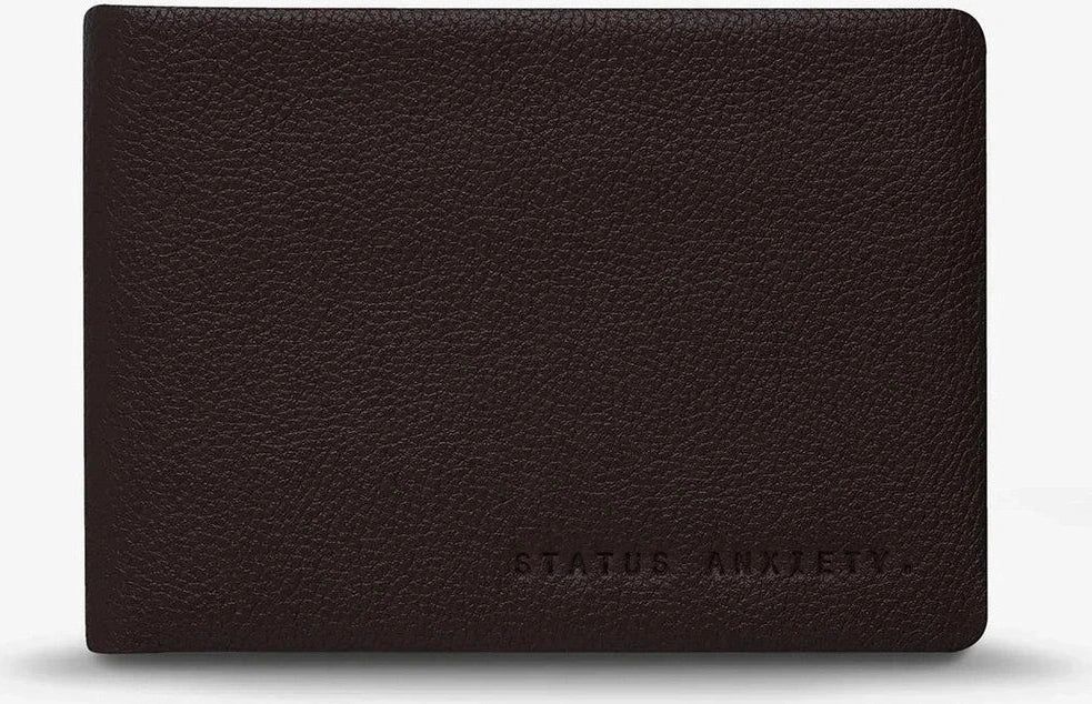 Status anxiety jonah wallet - chocolate