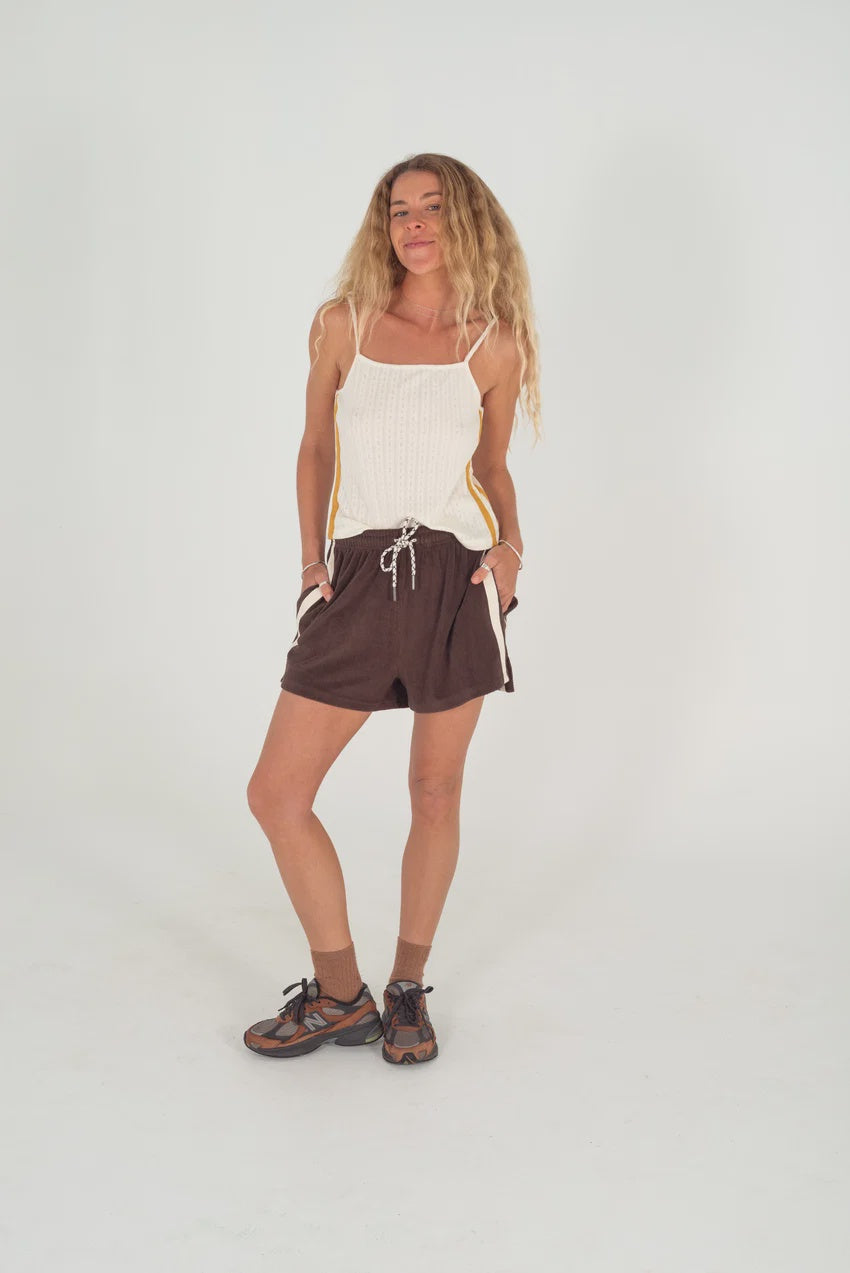 ATMOSEA Terry Towelling Shorts - Chocolate