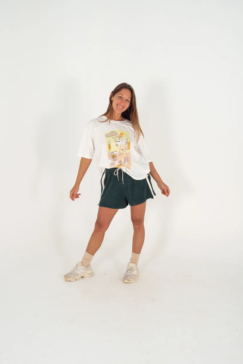 ATMOSEA Terry Towelling Shorts Forest
