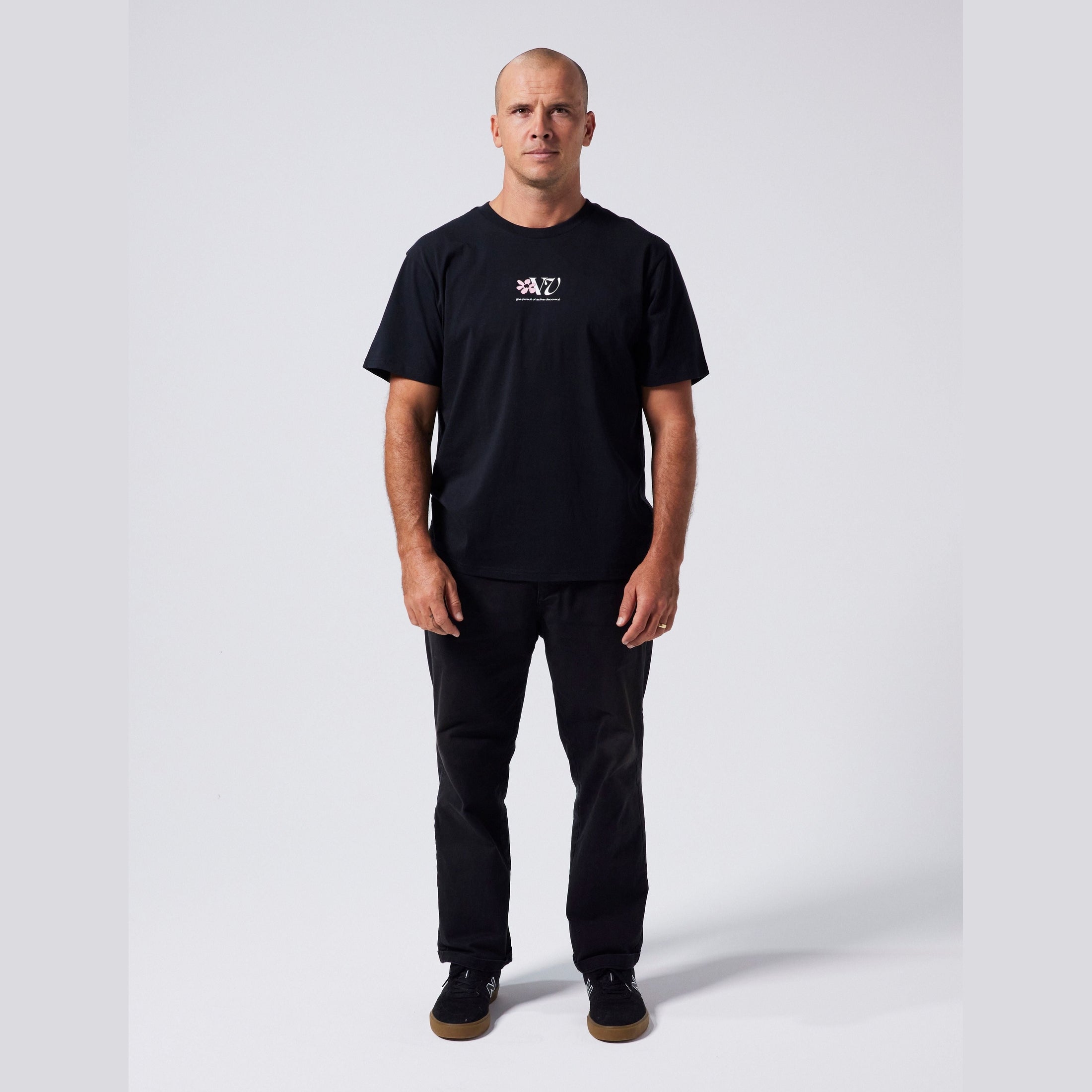 RIVVIA Digi flower t-shirt - Black