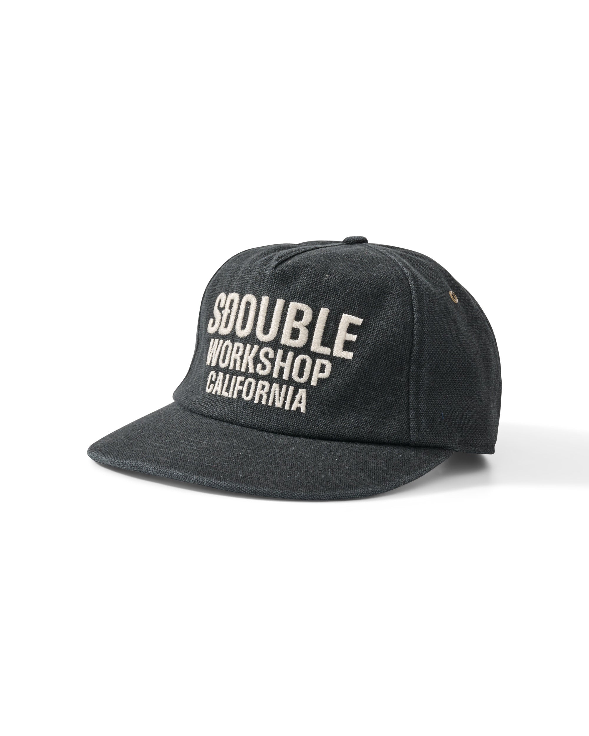S DOUBLE Block ranger canvas strapback - Black