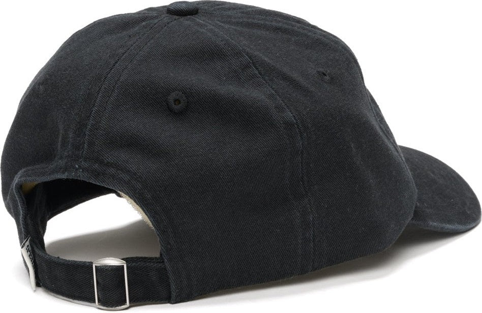 S DOUBLE Shawn script strap back cap - Black