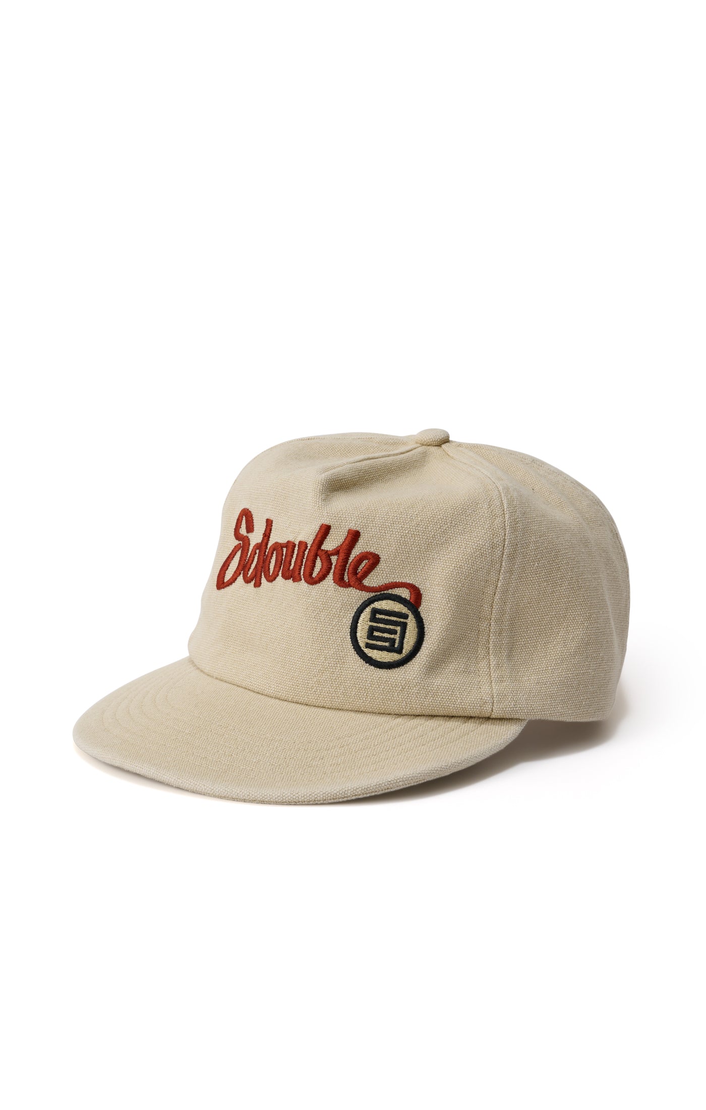 S DOUBLE Canvas Cap - Khaki