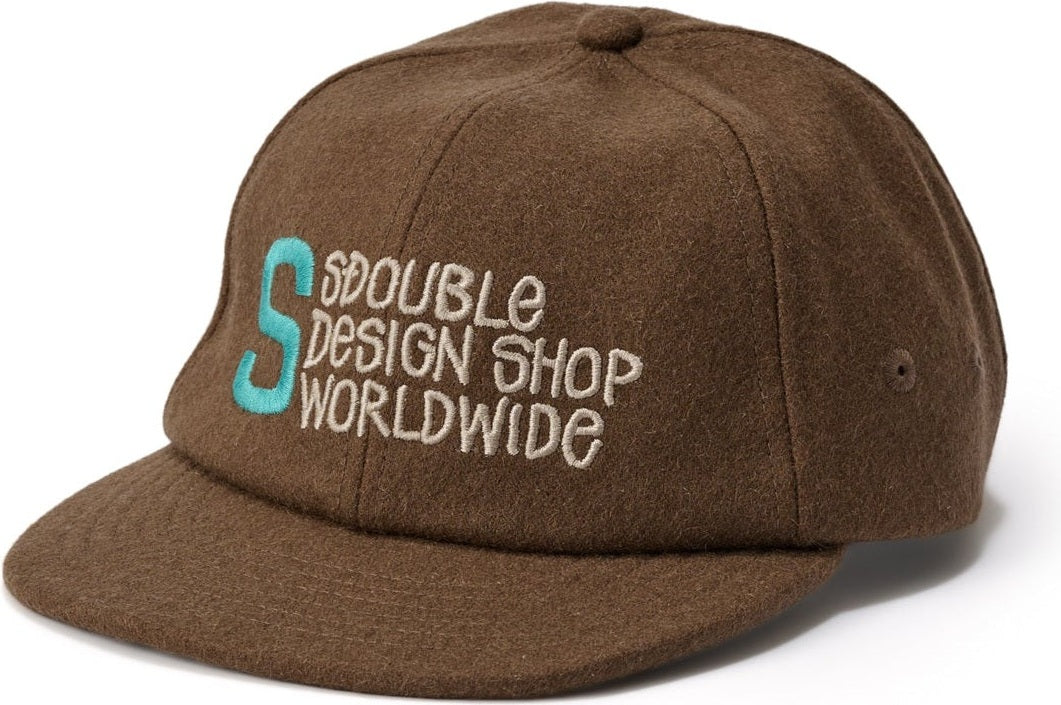 S DOUBLE Wool Cap - Brown
