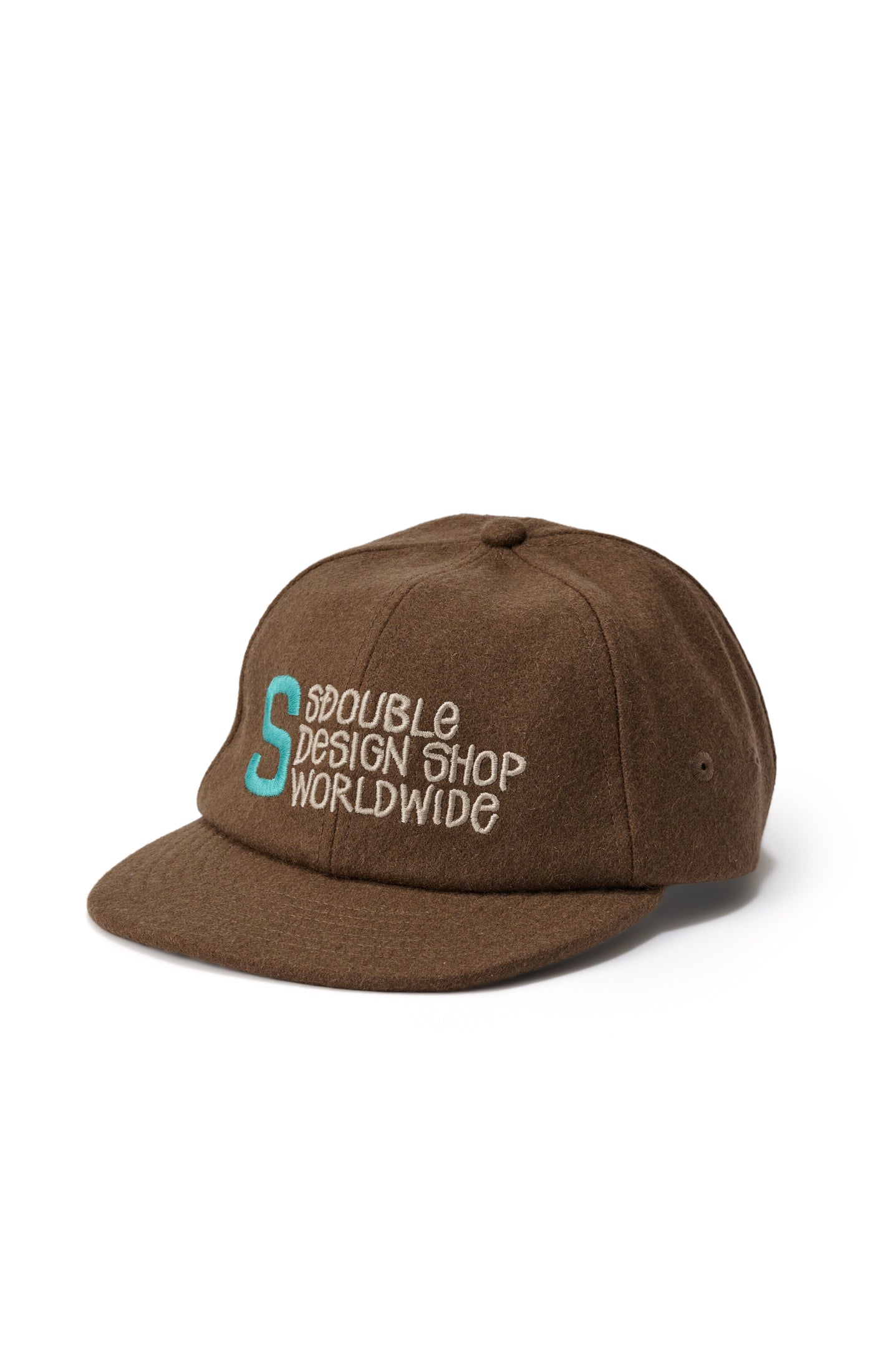 S DOUBLE Wool Cap - Brown