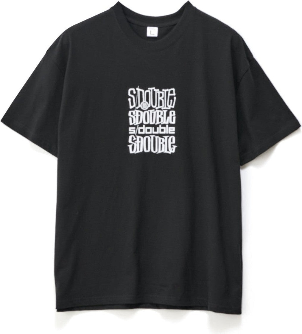 S DOUBLE Logofest Short Sleeve Tee - Black