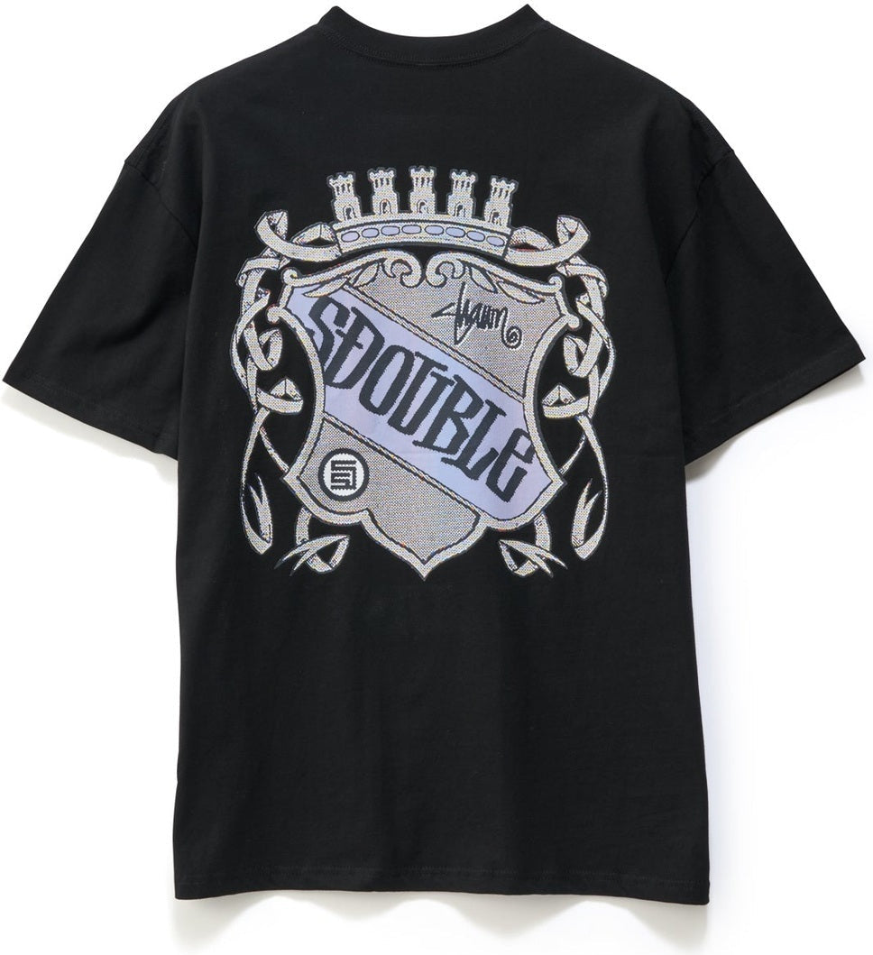 S DOUBLE Coat of arms ss tee - Black