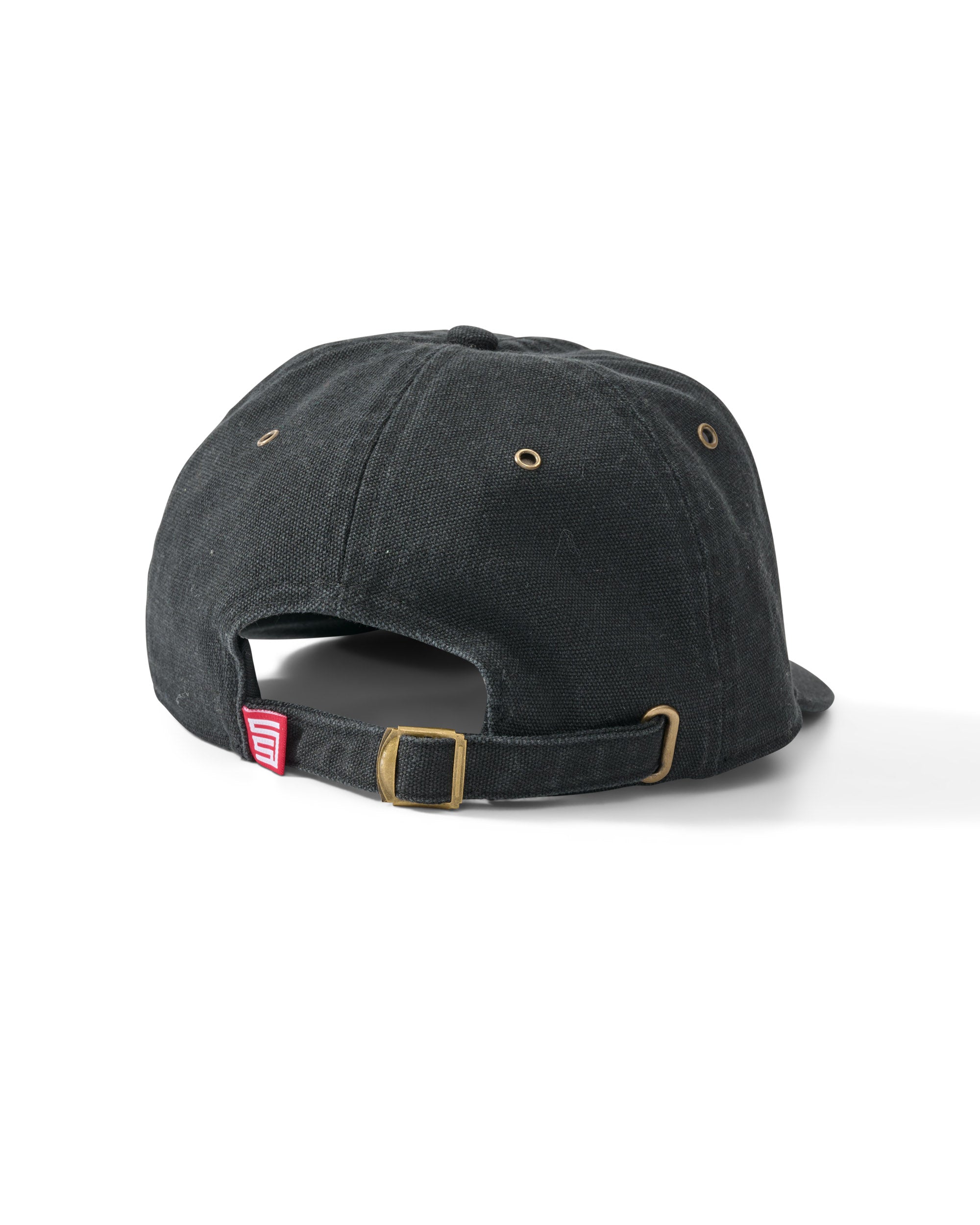 S DOUBLE Block ranger canvas strapback - Black