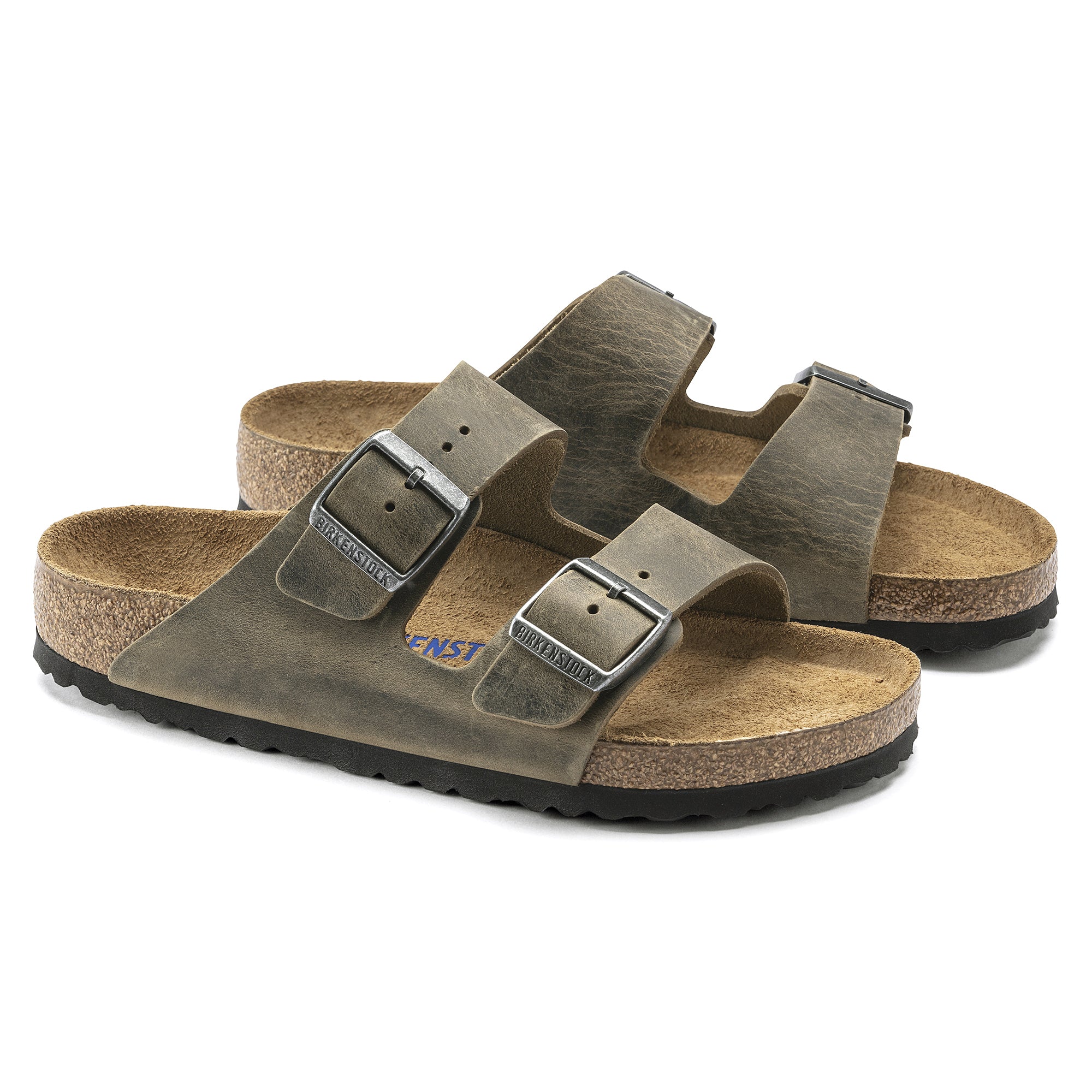 BIRKENSTOCK Arizona Sfb Faded Khaki Oiled Leather Regular