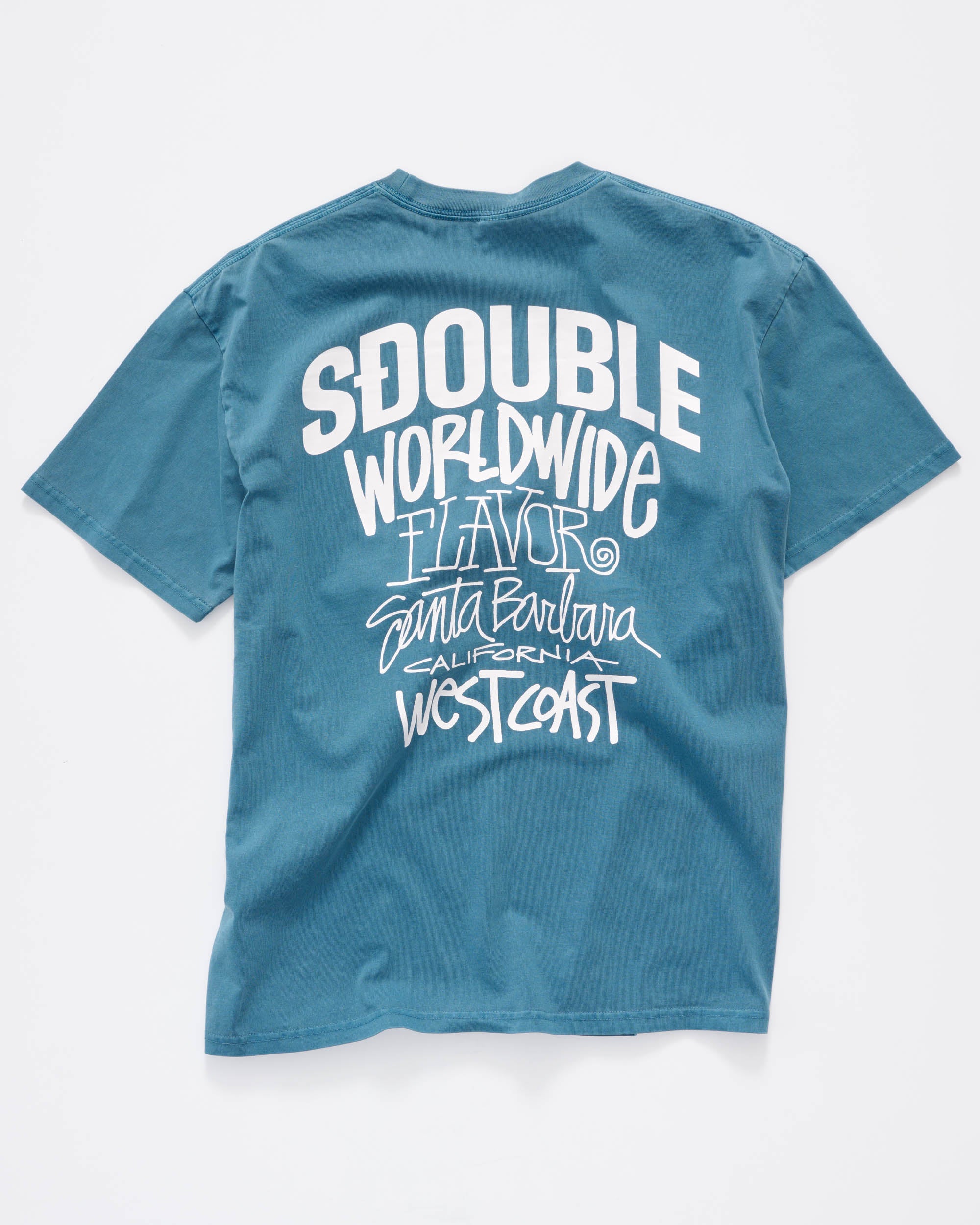 S DOUBLE Flavor t-shirt - Moroccan blue