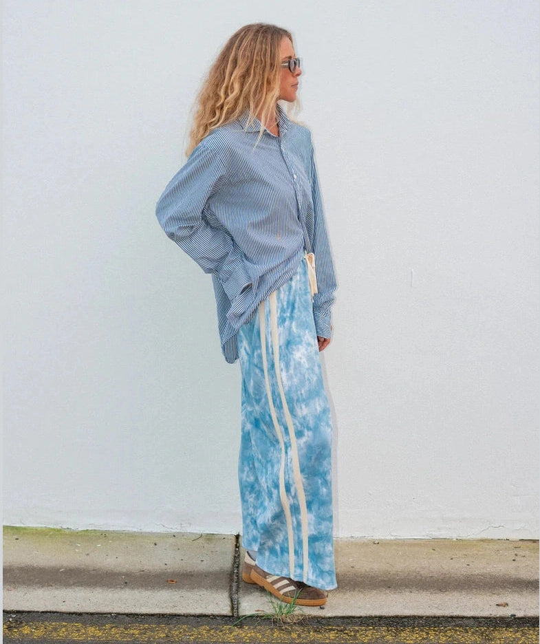 ATMOSEA Waffle Lounge Pants - Cloud Tie Dye