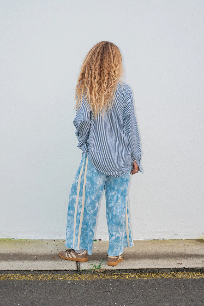 ATMOSEA Waffle Lounge Pants - Cloud Tie Dye
