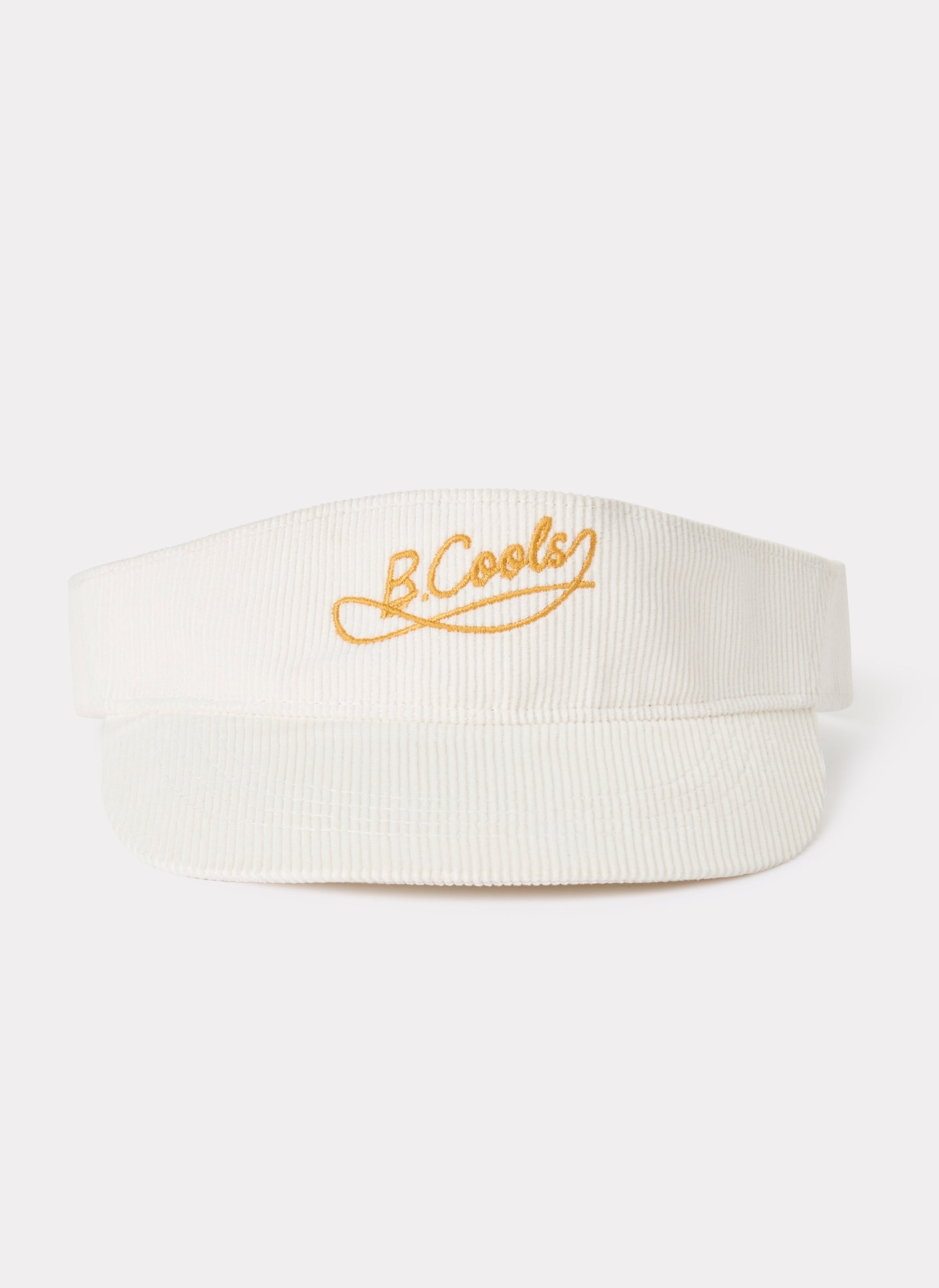 barney cools golf visor - white cord