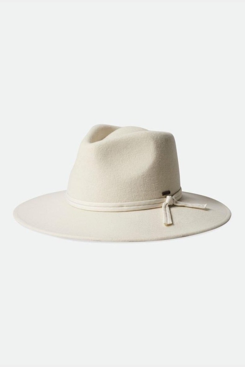 Brixton Joanna Felt Packable Hat - Off White