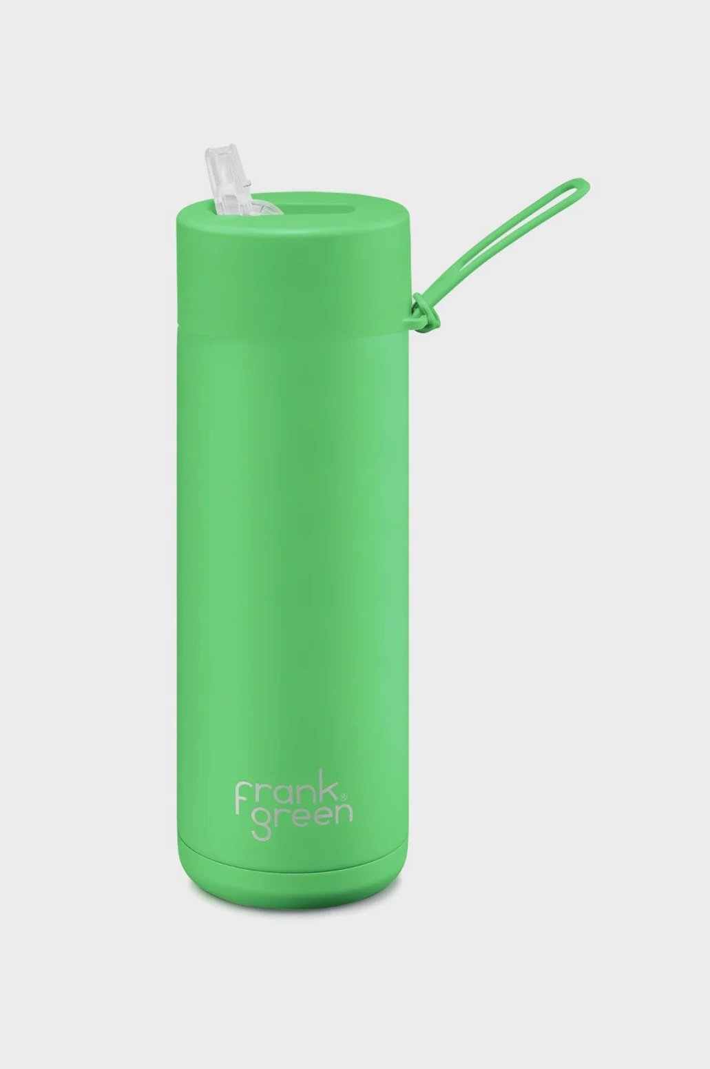 Frank green ceramic reusable bottle - 20oz / 595ml - neon green