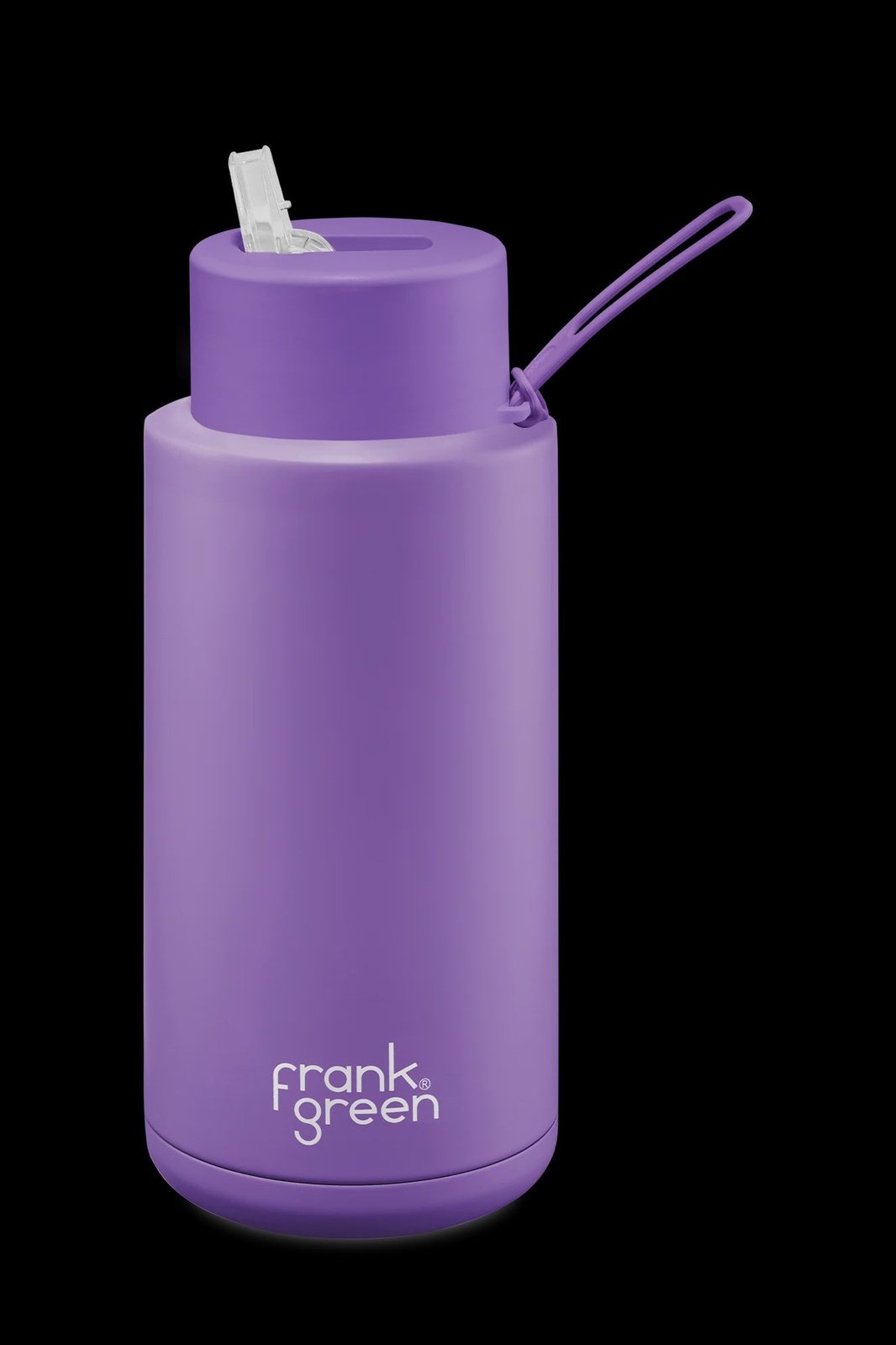 Frank green - limited edition ceramic reusable bottle - 34oz / 1,000ml - cosmic purple