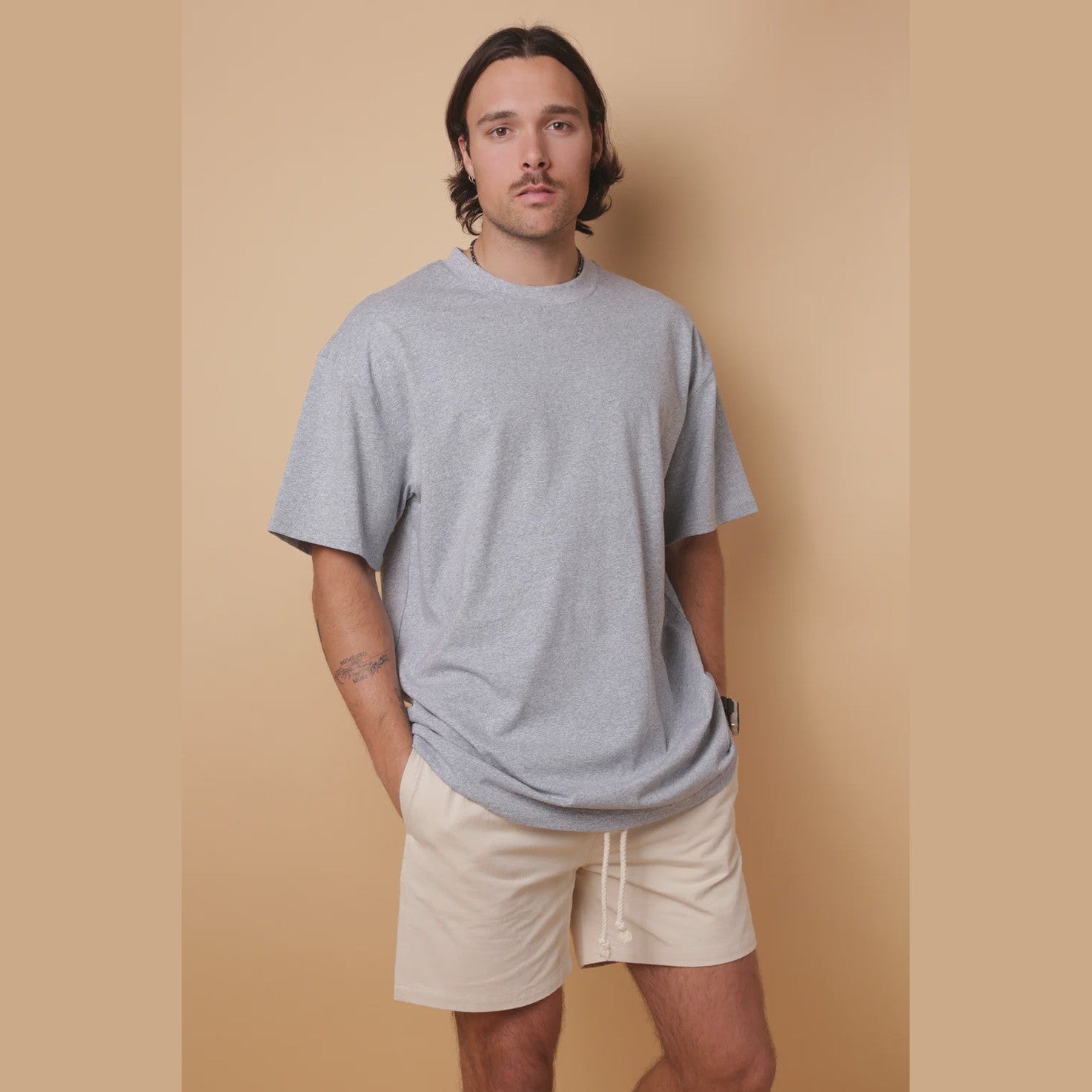 Kore basic tee - ash marle