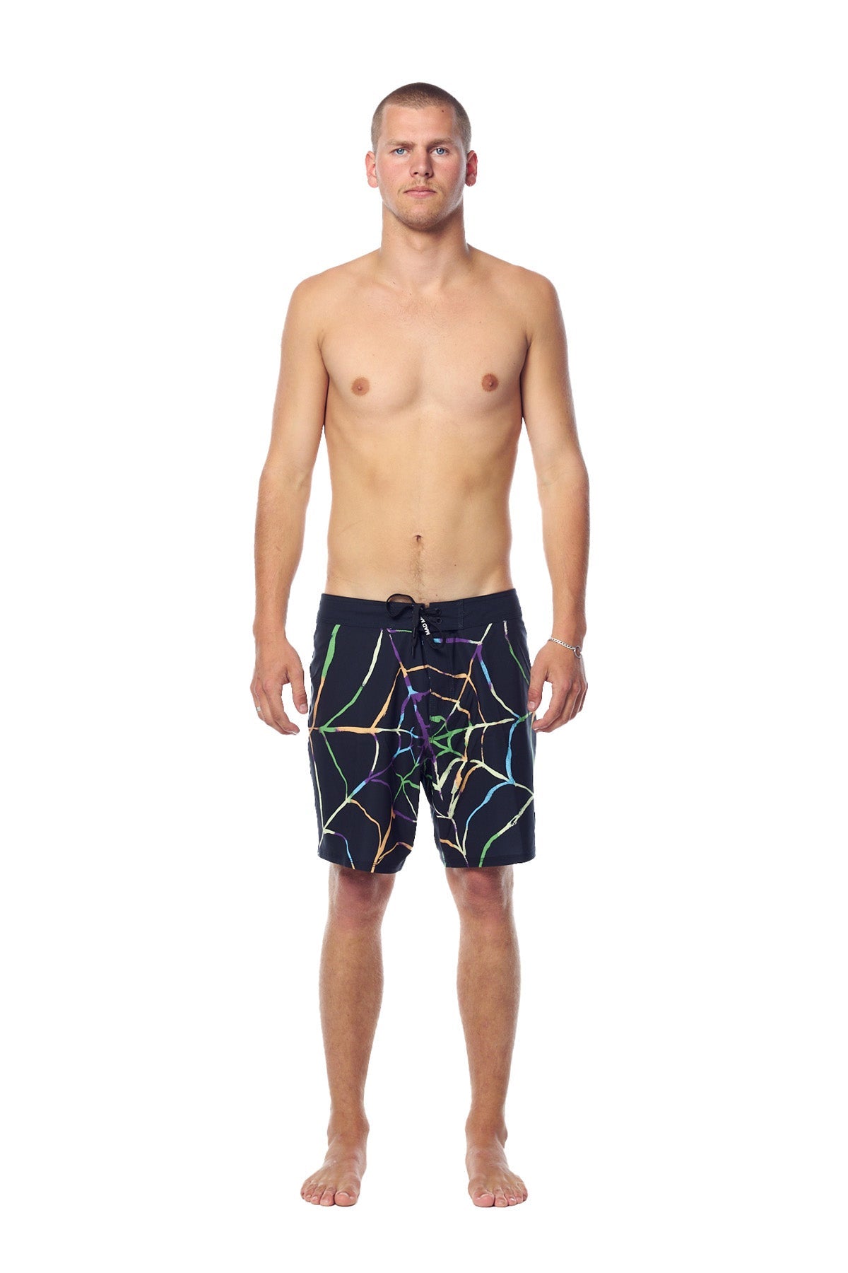 MISFIT - dope machine 17" boardshort - black/web