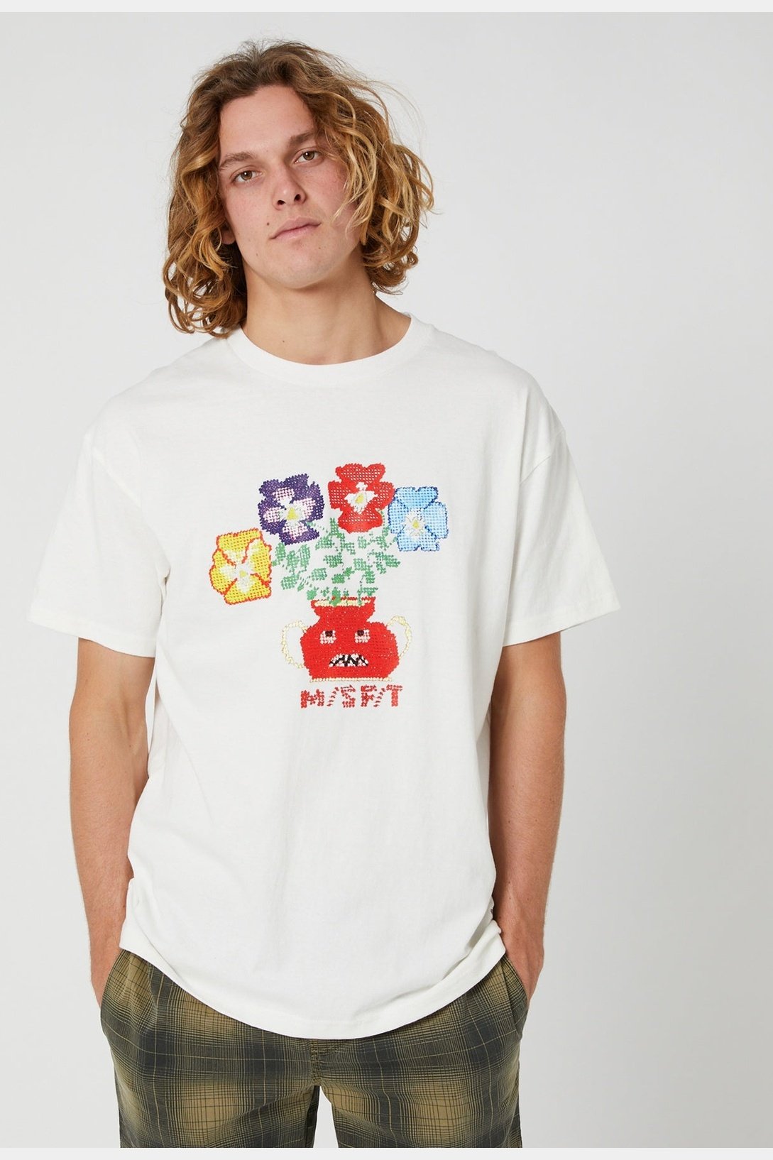 Misfit - toxic treats 50/50 ss tee - washed white