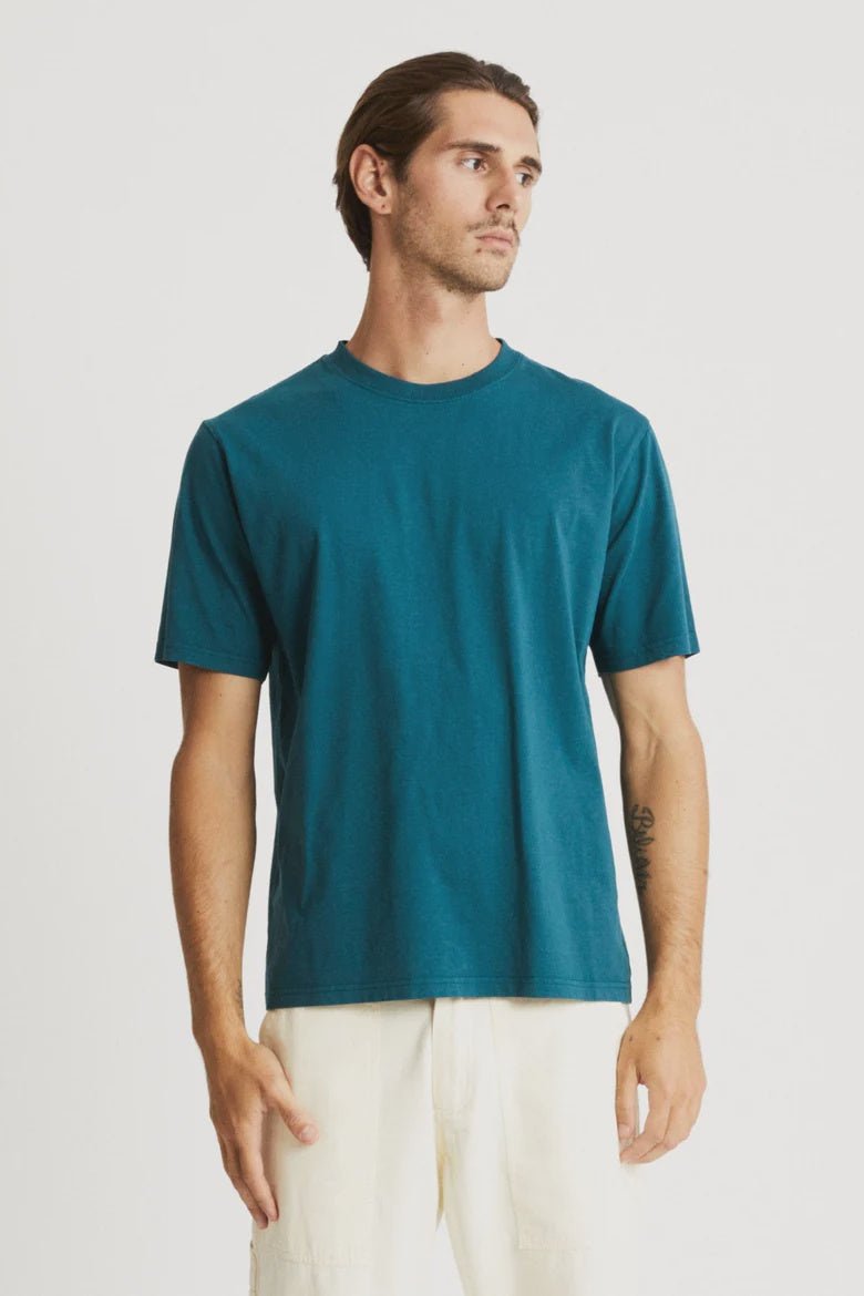 Mr simple heavy weight ss tee- emerald