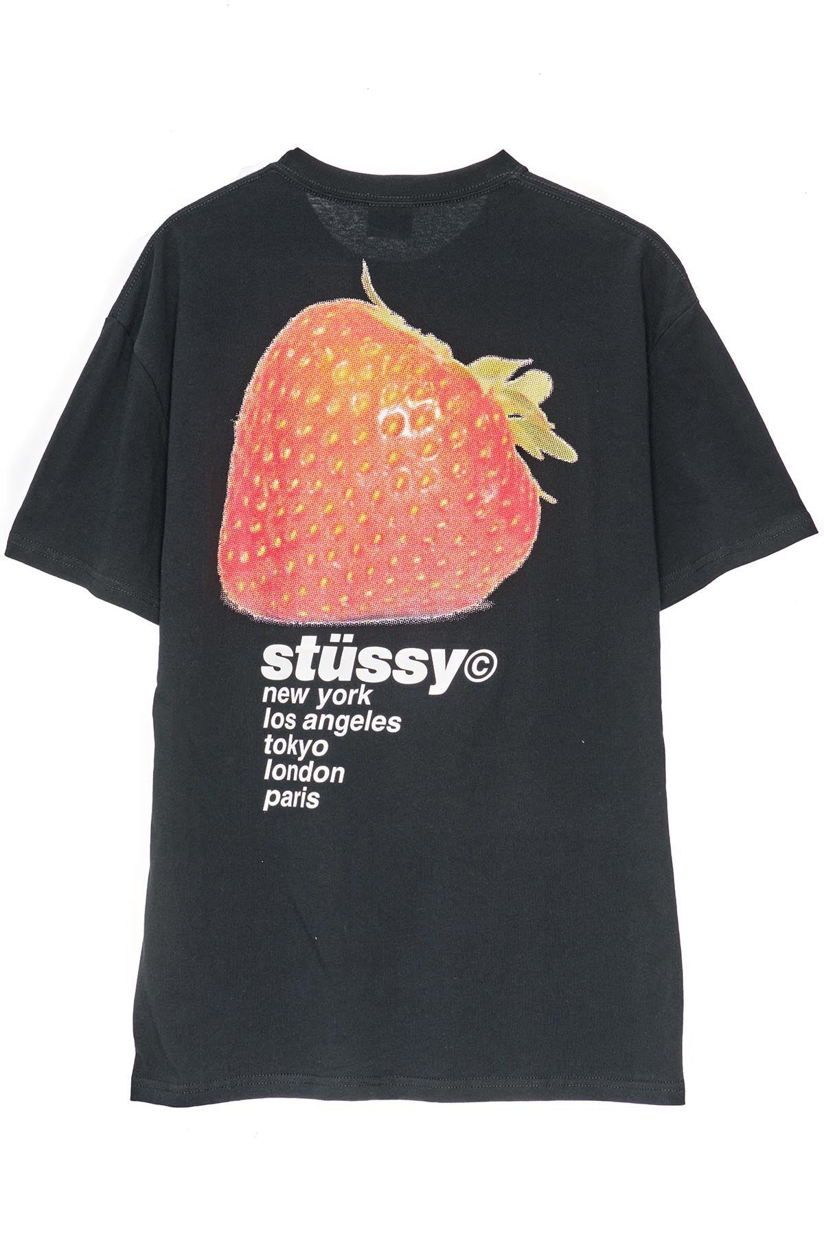 Stussy strawberry ss tee - black