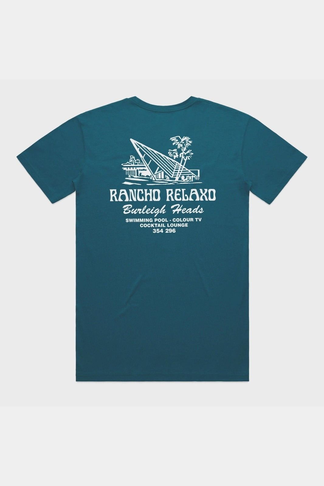 The Lobster Shanty Rancho Relaxo Teal Tee