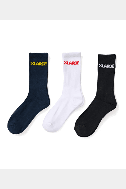 Xlarge 91 text sock 3pack